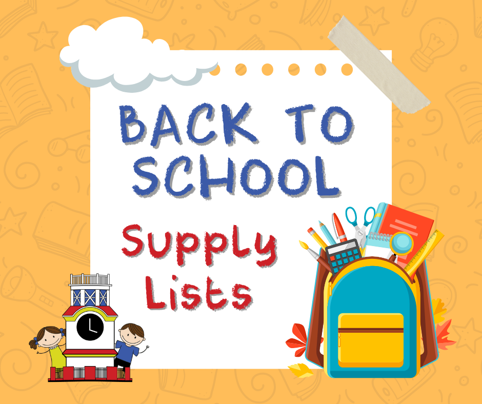 Back to School Supply Lists