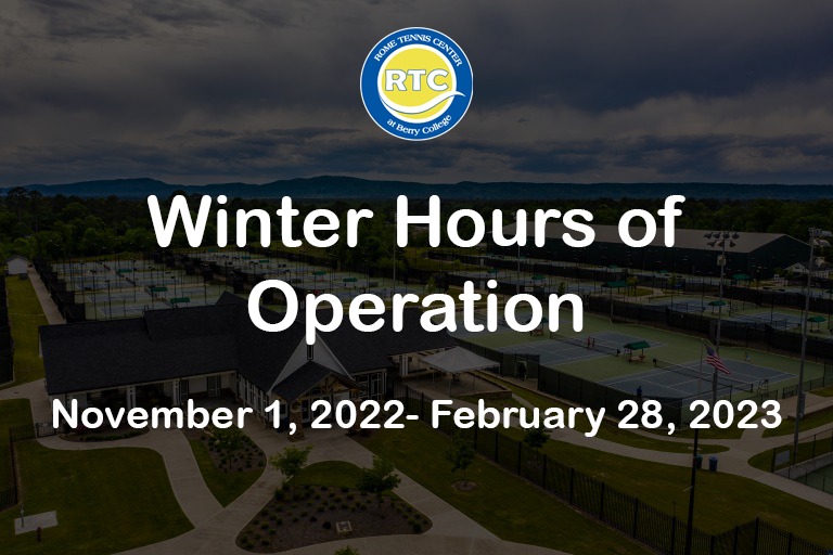 RTC Winter Hours of Operation
