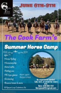 Summer Horse Camp @ The Cook Farm